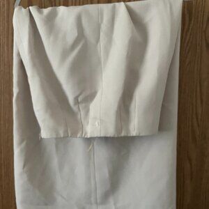 Vintage Cream Maxi Skirt